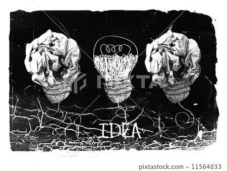 concept crumpled paper light bulb metaphor for good idea 11564833