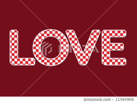 LOVE Font Type for Valentines day card 11564908