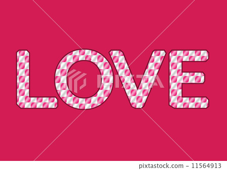 LOVE Font Type for Valentines day card 11564913