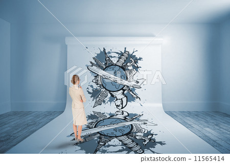 Composite image of thinking businessman scratching head 11565414