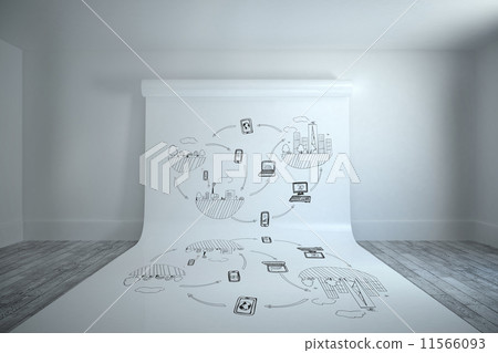 Composite image of businesswoman performing a balancing act Composite image of businesswoman performing a balancing act 11566093