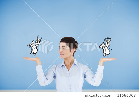 Fit blonde holding card saying gym 11566308