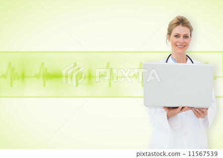 Composite image of stressed businessman gesturing 11567539