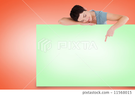 Headless businesswoman with cogs in speech bubble 11568015