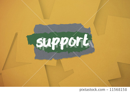 Composite image of business team holding up arrow 11568158