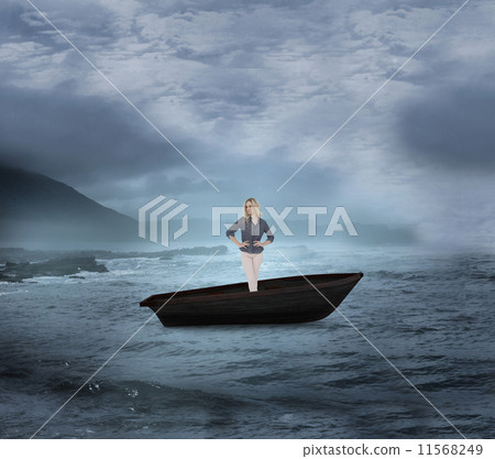 Challenge against road turning into arrow 11568249