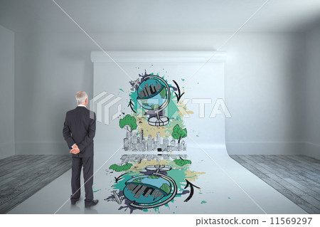 Composite image of shouting businessman Composite image of shouting businessman 11569297