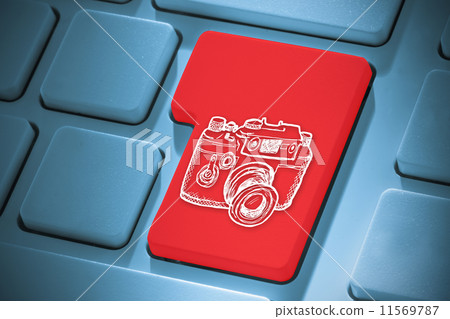 Composite image of pretty brunette showing card 11569787