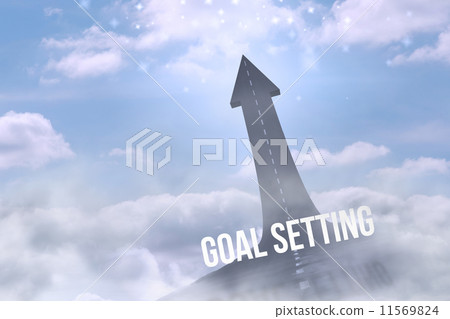 Woman holding pink card saying triumph 11569824