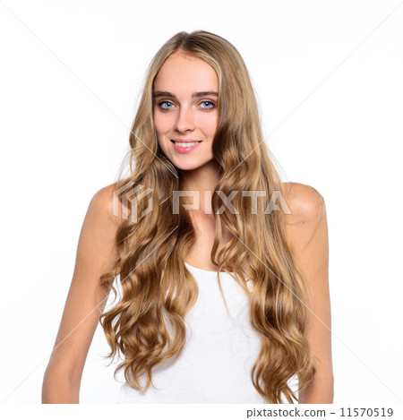 Beautiful woman portrait smiling isolated on white background Beautiful woman portrait smiling isolated on white background 11570519