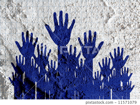 colorful silhouette hands on Cement wall texture background desi colorful silhouette hands on Cement wall texture background desi 11571079