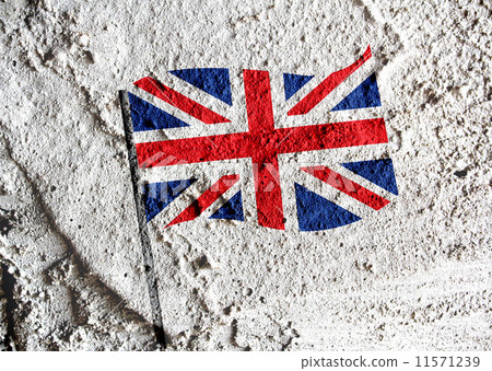 National flag of UK , the United Kingdom of Great Britain and No 11571239