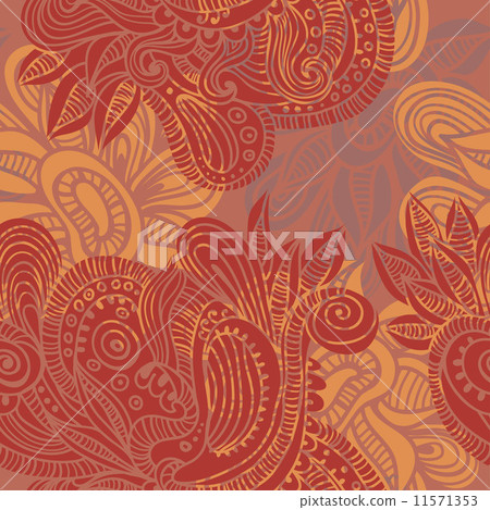 Hand drawn quaint seamless pattern Hand drawn quaint seamless pattern 11571353