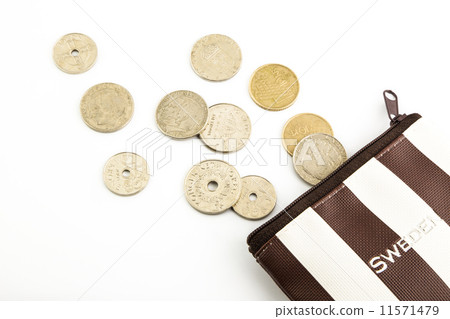 krone sweden coins and purse 11571479