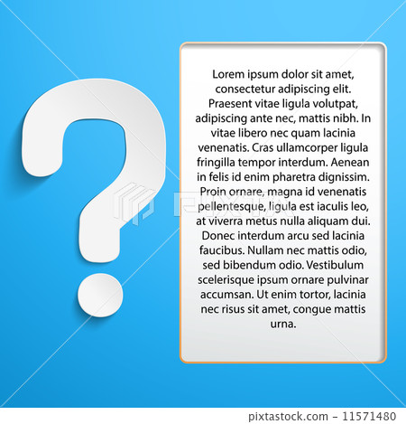 Text and question mark 11571480