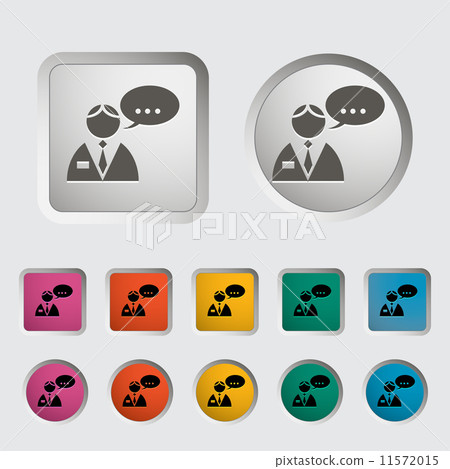 Man speak single icon. 11572015