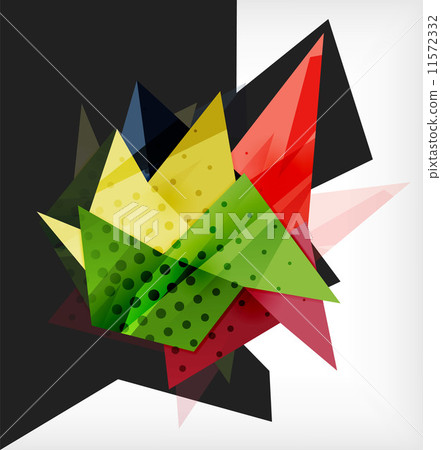 Abstract composition 3d geometric shapes 11572332