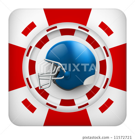 Square red casino chips of usa football sports betting Square red casino chips of usa football sports betting 11572721