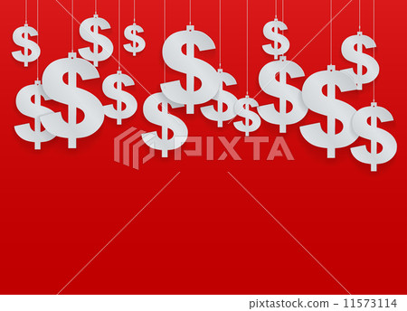 Hung symbols Dollar. Vector Illustration. 11573114