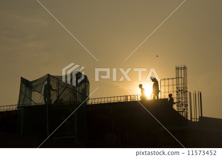 Silhouette of Construction Worker 11573452