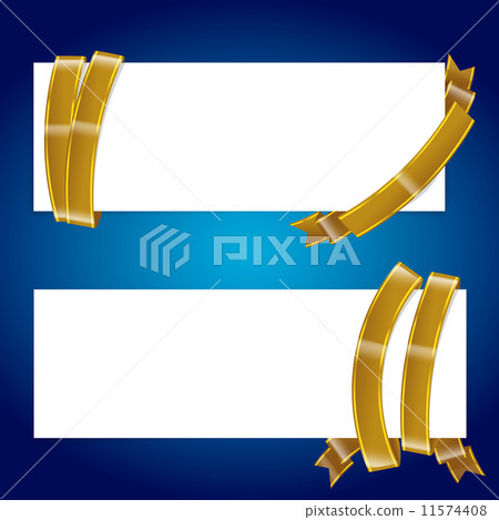 Banner with ribbon 003 11574408