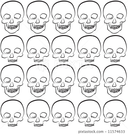 Seamless pattern of skull 11574633