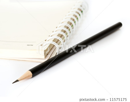 Black pencil and notebook. Black pencil and notebook. 11575175