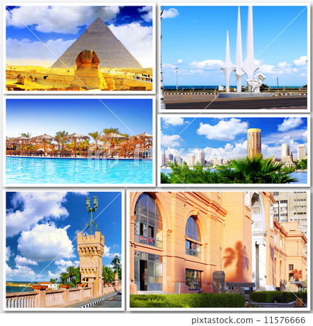 Collage of beautiful Egypt . Africa. 11576666