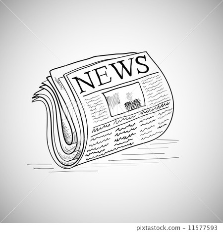 Doodle style newspaper illustration in vector format. Doodle style newspaper illustration in vector format. 11577593