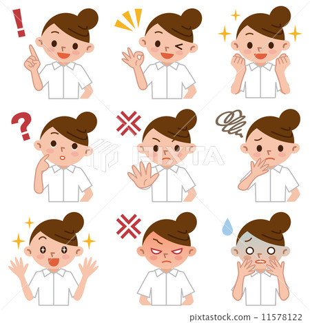 A young nurse's facial expression set 11578122