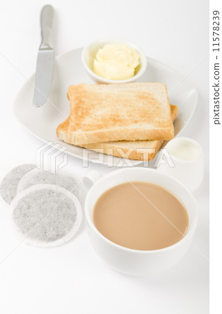 Tea & Toast - Traditional British simple breakfast.  11578239