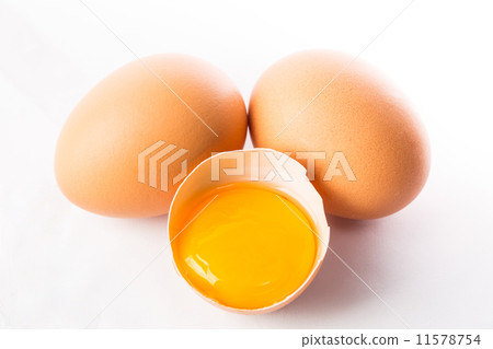 Broken egg isolated placed 11578754