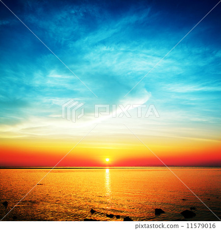 Beautiful Sunset Over Sea Beautiful Sunset Over Sea 11579016