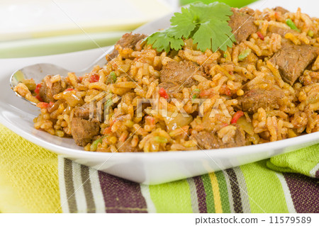 Mutton Byriani - Lamb and rice cooked with spices  11579589