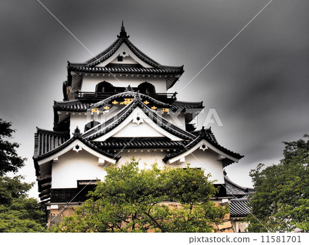 National treasure Hikone castle tower National treasure Hikone castle tower 11581701
