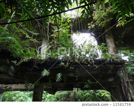 Palauan Pelliu island Japanese army total headquarters ruins Palauan Pelliu island Japanese army total headquarters ruins 11581759
