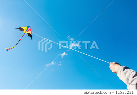 kite flying in a beautiful sky clouds kite flying in a beautiful sky clouds 11583231