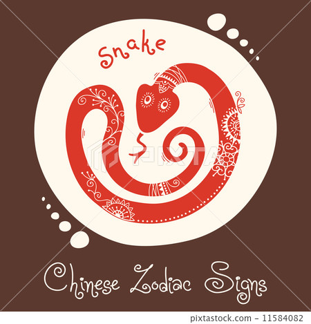 Snake. Chinese Zodiac Sign Snake. Chinese Zodiac Sign 11584082