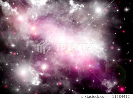 Stars of a planet and galaxy in a free space Stars of a planet and galaxy in a free space 11584412