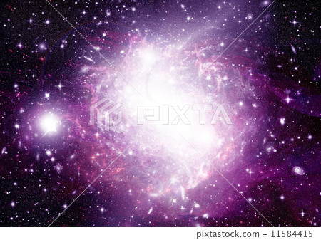 Stars of a planet and galaxy in a free space Stars of a planet and galaxy in a free space 11584415