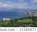 The sea and the skyline of Hawaii 11584871