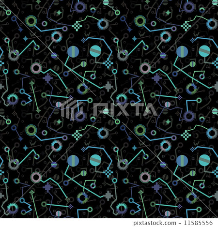 Strange abstract symbols in vector seamless texture Strange abstract symbols in vector seamless texture 11585556