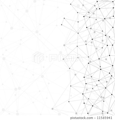 Molecule structure, gray background for communication, vector illustration 11585941