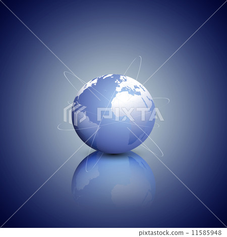 Globe network connections, blue design background vector illustration Globe network connections, blue design background vector illustration 11585948