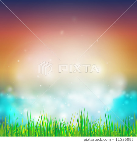Abstract background with grass vector illustration. Vector design for print or web Abstract background with grass vector illustration. Vector design for print or web 11586095