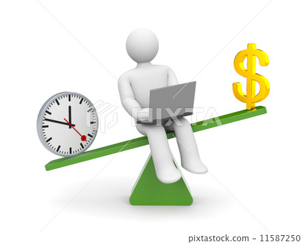 White character between time and money. Time outweighs 11587250