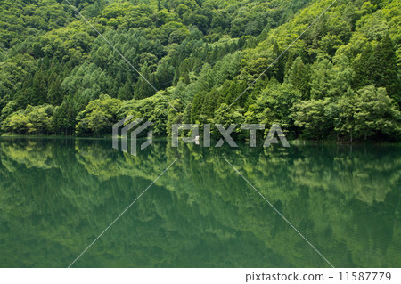 Deep green lake · silence 11587779