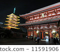 Sensoji temple at night 11591906