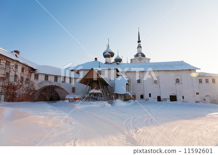 Solovki monastery in the winter, Russia 11592601