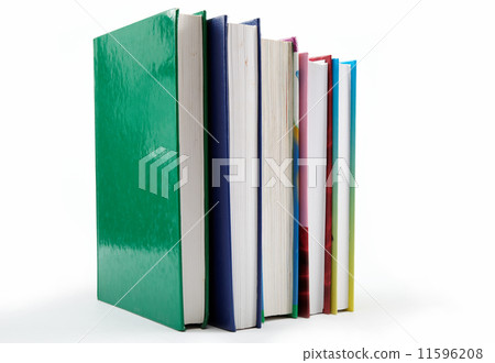 A stack of books on a white background. A stack of books on a white background. 11596208